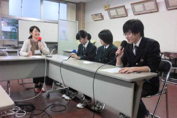生徒会役員FMラジオ出演